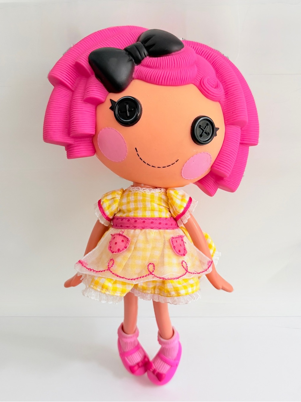 Lalaloopsy Crumbs Sugar Cookie Doll Full size Yellow Dress shoes 12" MGA 2009
